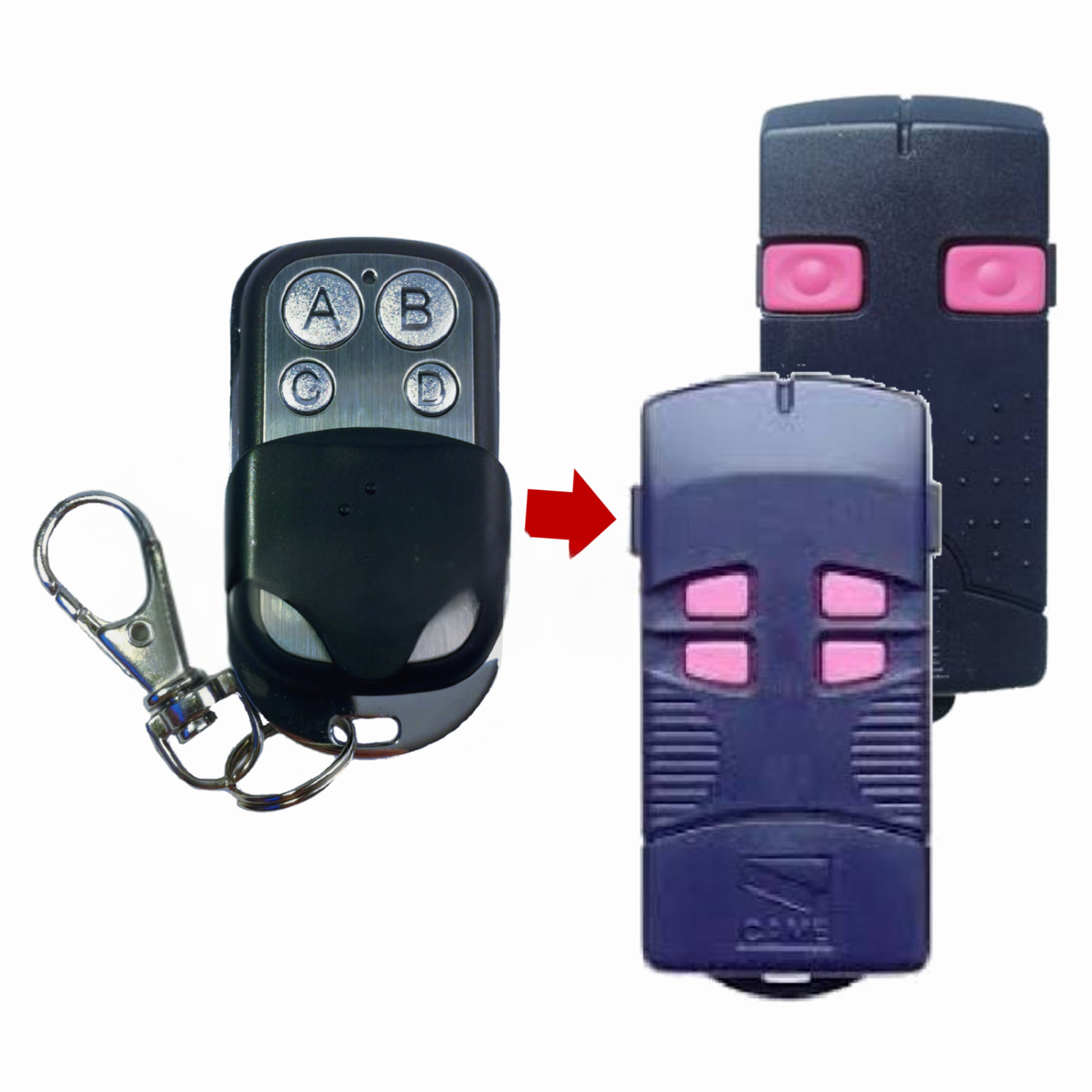 Telecomando per apertura cancello, garage e automazioni, 4 tasti, compatibile con STAGNOLI AV223, Compatibile con SOMMER 4014 TX03-434-2, TX02-434-4 Telecomando per apertura cancello, garage e automazioni, 4 tasti, compatibile con STAGNOLI AV223, Compatibile con SOMMER 4014 TX03-434-2, TX02-434-4