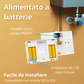Termostato WiFi a batterie per caldaia, controllo smartphone app alexa google cronotermostato intelligente da parete scatola 503, 502 programmazione settimanale e manuale