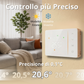 Termostato WiFi a batterie per caldaia, controllo smartphone app alexa google cronotermostato intelligente da parete scatola 503, 502 programmazione settimanale e manuale