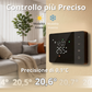 Termostato WiFi a batterie per caldaia, controllo smartphone app alexa google cronotermostato intelligente da parete scatola 503, 502 programmazione settimanale e manuale