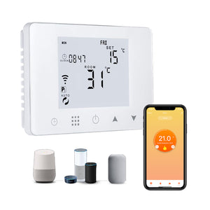 CRONOTERMOSTATO WIFI DOMYNO CON APP ALEXA GOOGLE TERMOSTATO DA PARETE O BOX 503