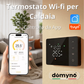 Termostato WiFi a batterie per caldaia, controllo smartphone app alexa google cronotermostato intelligente da parete scatola 503, 502 programmazione settimanale e manuale